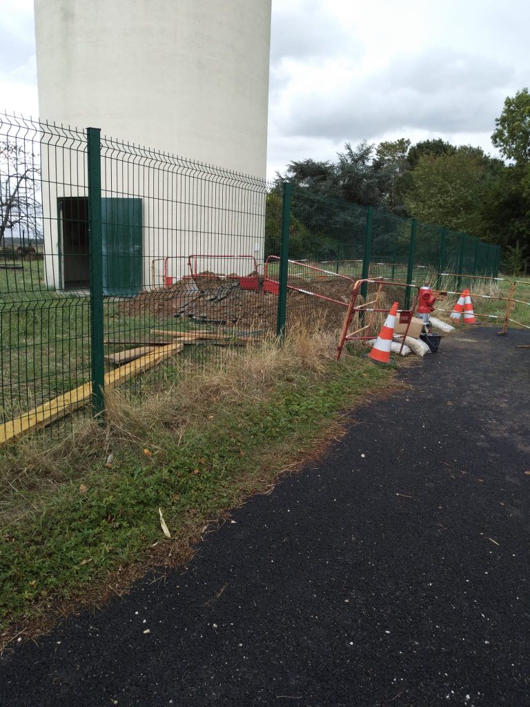 Construction d'une chambre de sectorisation à Courquetaine