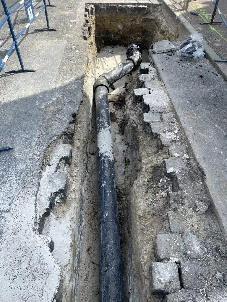 Travaux patrimoniaux rue de Paris Gretz armainvilliers (place de l'église)